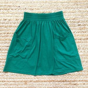 GREEN MINI AMERICAN APPAREL SKIRT